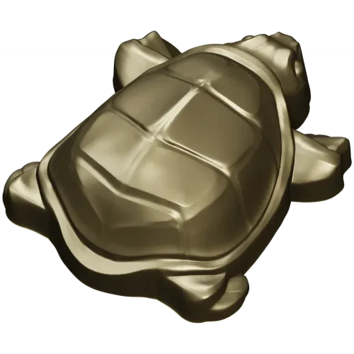 Turtle relief STL model for CNC wood carving