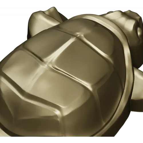 Turtle relief STL model for CNC wood carving