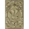 Декоративная панель "Кобра в рокайле" - STL для ЧПУ