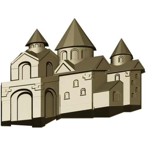 Каменная крепость - 3D панель STL для ЧПУ