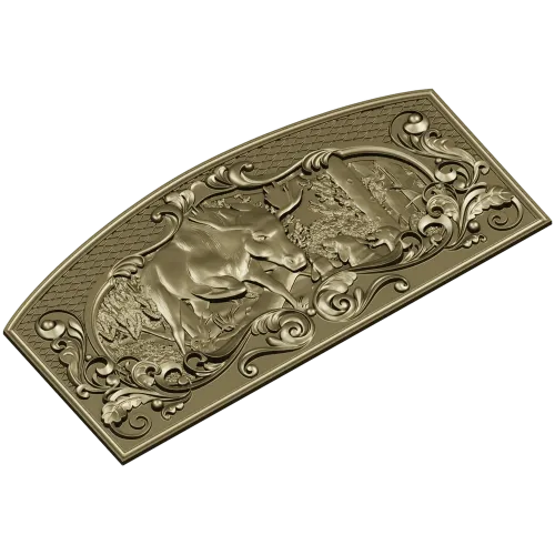 Moose Hunt Relief - STL 3D model for CNC milling