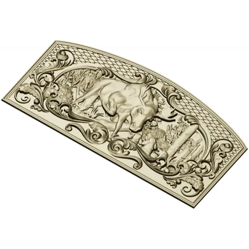 Moose Hunt Relief - STL 3D model for CNC milling
