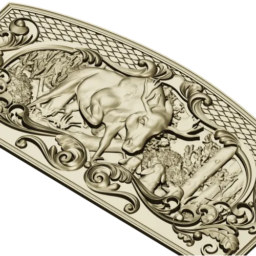 Moose Hunt Relief - STL 3D model for CNC milling