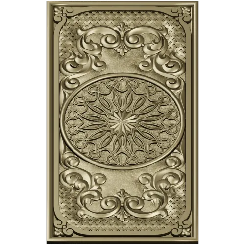 Ornamental Backgammon Panel 3D STL for CNC Milling