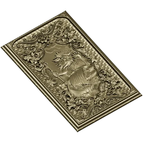Декоративная панель "Ньерд" - 3D STL рельеф для ЧПУ