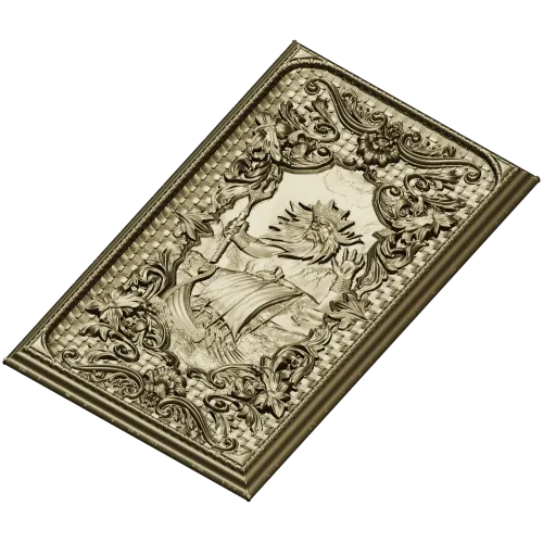 Декоративная панель "Ньерд" - 3D STL рельеф для ЧПУ