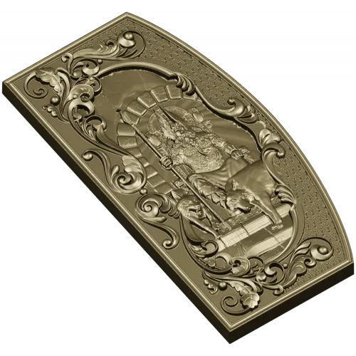3D модель Odin - рельефное панно для ЧПУ