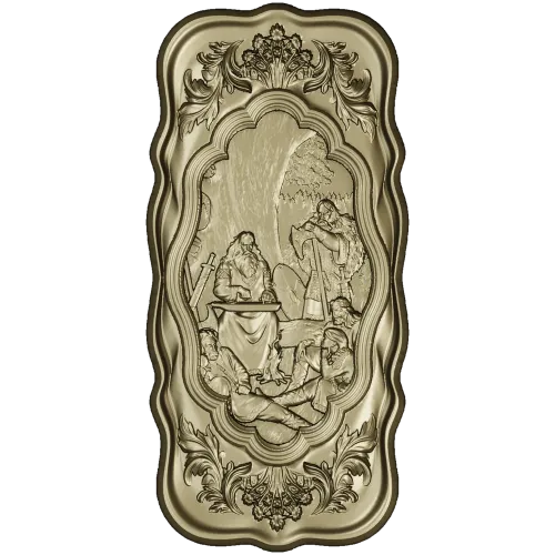 Song of Bayan - high-relief panel STL for CNC