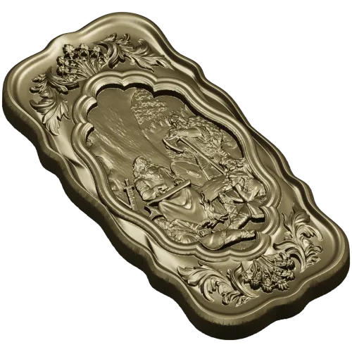 Song of Bayan - high-relief panel STL for CNC
