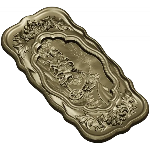 Chariot Journey baroque relief - STL 3D model for CNC milling