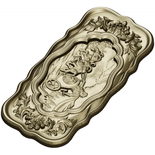 Chariot Journey baroque relief - STL 3D model for CNC milling