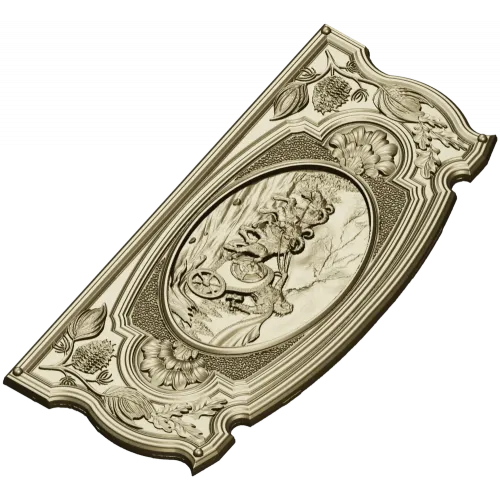 Carriage Ride Medallion - STL 3D model for CNC carving