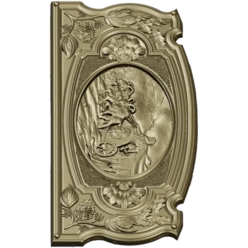 Carriage Ride Medallion - STL 3D model for CNC carving