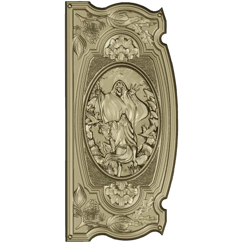 Volva's Prophecy - ornate CNC relief panel stl