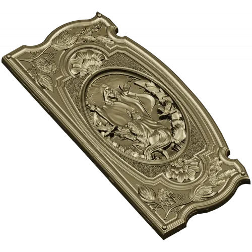 Volva's Prophecy - ornate CNC relief panel stl