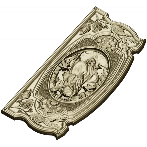 Volva's Prophecy - ornate CNC relief panel stl