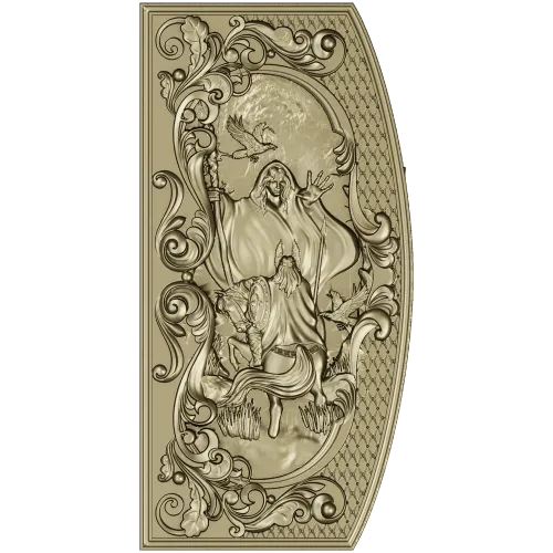 Prophecy of the Vlva - high-relief decorative panel STL