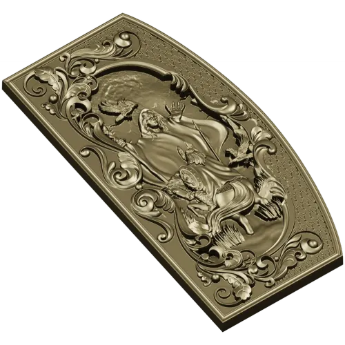 Prophecy of the Vlva - high-relief decorative panel STL