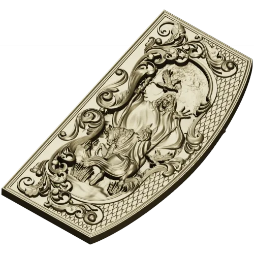 Prophecy of the Vlva - high-relief decorative panel STL