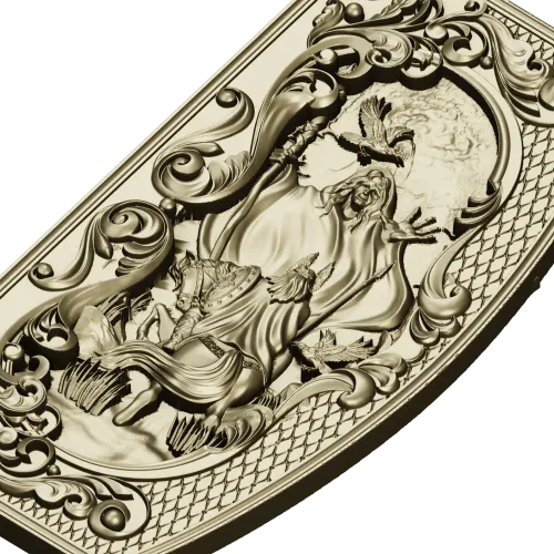 Prophecy of the Vlva - high-relief decorative panel STL