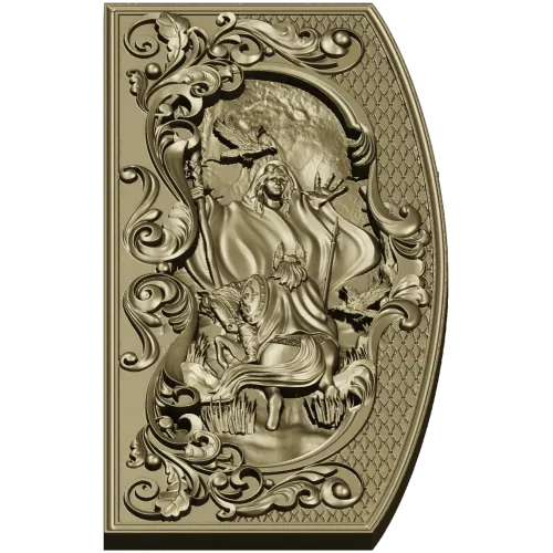 Prophecy of the Vlva - high-relief decorative panel STL
