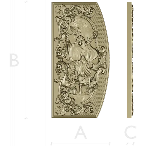 Prophecy of the Vlva - high-relief decorative panel STL