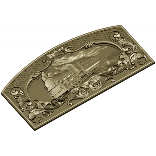 Панно "Рельсовая память" - 3D модель STL для ЧПУ
