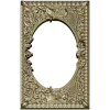 Baroque Griffin Oval Frame STL for CNC Relief