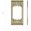 Heraldic Woven Frame - STL 3D model for CNC milling