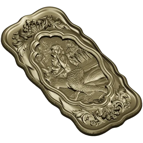 Русалка на камне - 3D модель STL для ЧПУ