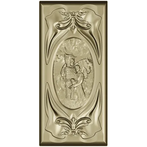 Rus Bogatyr Vertical Relief Panel STL