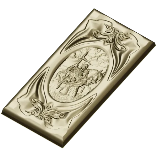 Rus Bogatyr Vertical Relief Panel STL