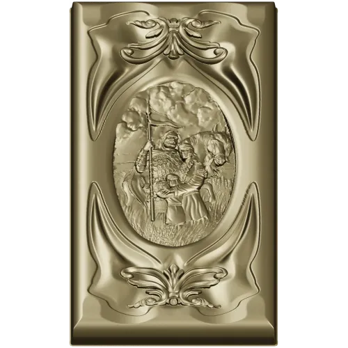 Rus Bogatyr Vertical Relief Panel STL
