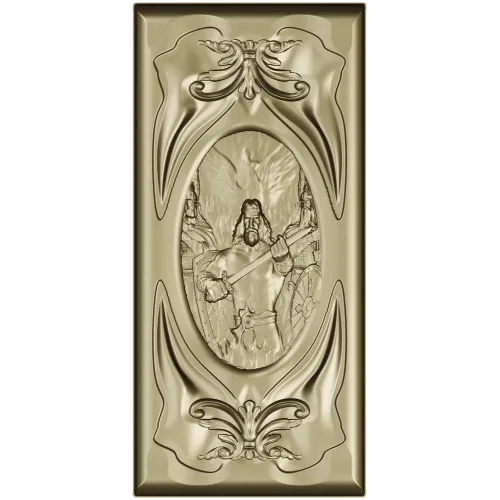 Sacred Flame Guardian - relief panel STL for CNC