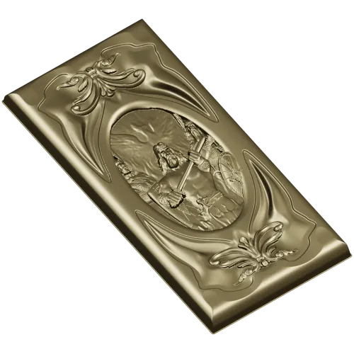 Sacred Flame Guardian - relief panel STL for CNC