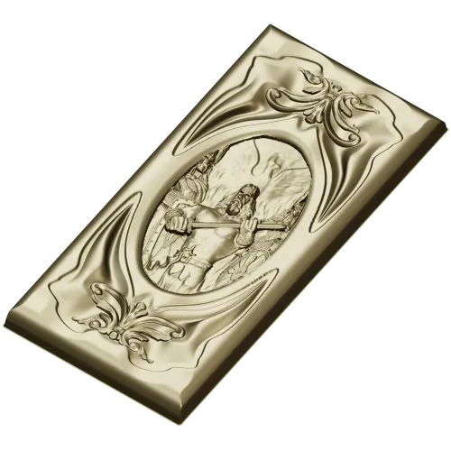 Sacred Flame Guardian - relief panel STL for CNC