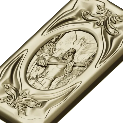 Sacred Flame Guardian - relief panel STL for CNC