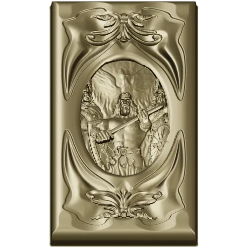 Sacred Flame Guardian - relief panel STL for CNC
