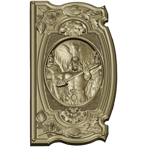 Рельефная панель "Священный Воитель" - 3D STL для ЧПУ