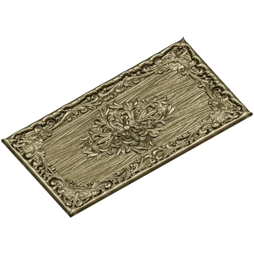 Ornate Floral Medallion Panel STL for CNC Routing
