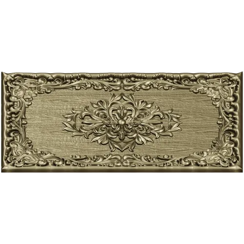 Ornate Floral Medallion Panel STL for CNC Routing