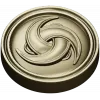Trinity Swirl Rosette - 3D model STL for CNC milling