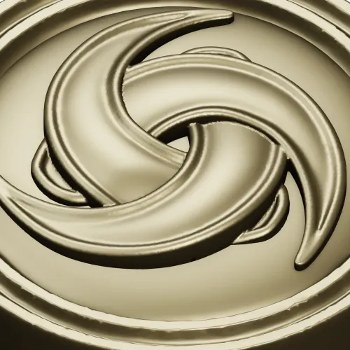 Trinity Swirl Rosette - 3D model STL for CNC milling