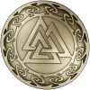 Valknut Medallion - STL 3D model for CNC milling