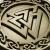 Valknut Medallion - STL 3D model for CNC milling