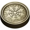 Runic Rosette Token - STL 3D model for CNC milling