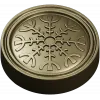 Runic Rosette Token - STL 3D model for CNC milling