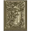 Freya with Sacred Cats - high-relief panel STL for CNC