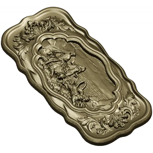 Freya and the Cats - Ornamental Relief STL for CNC