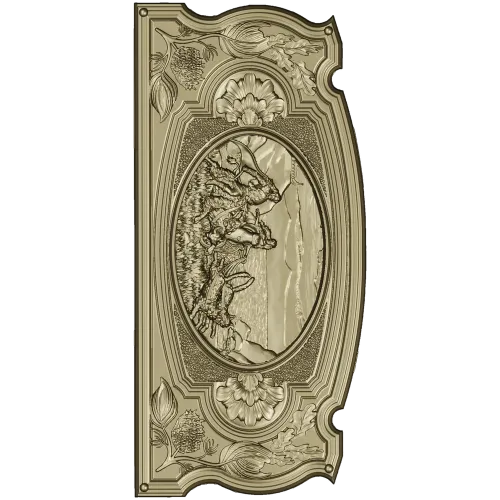 Фрея на кошках - 3D панно STL для ЧПУ